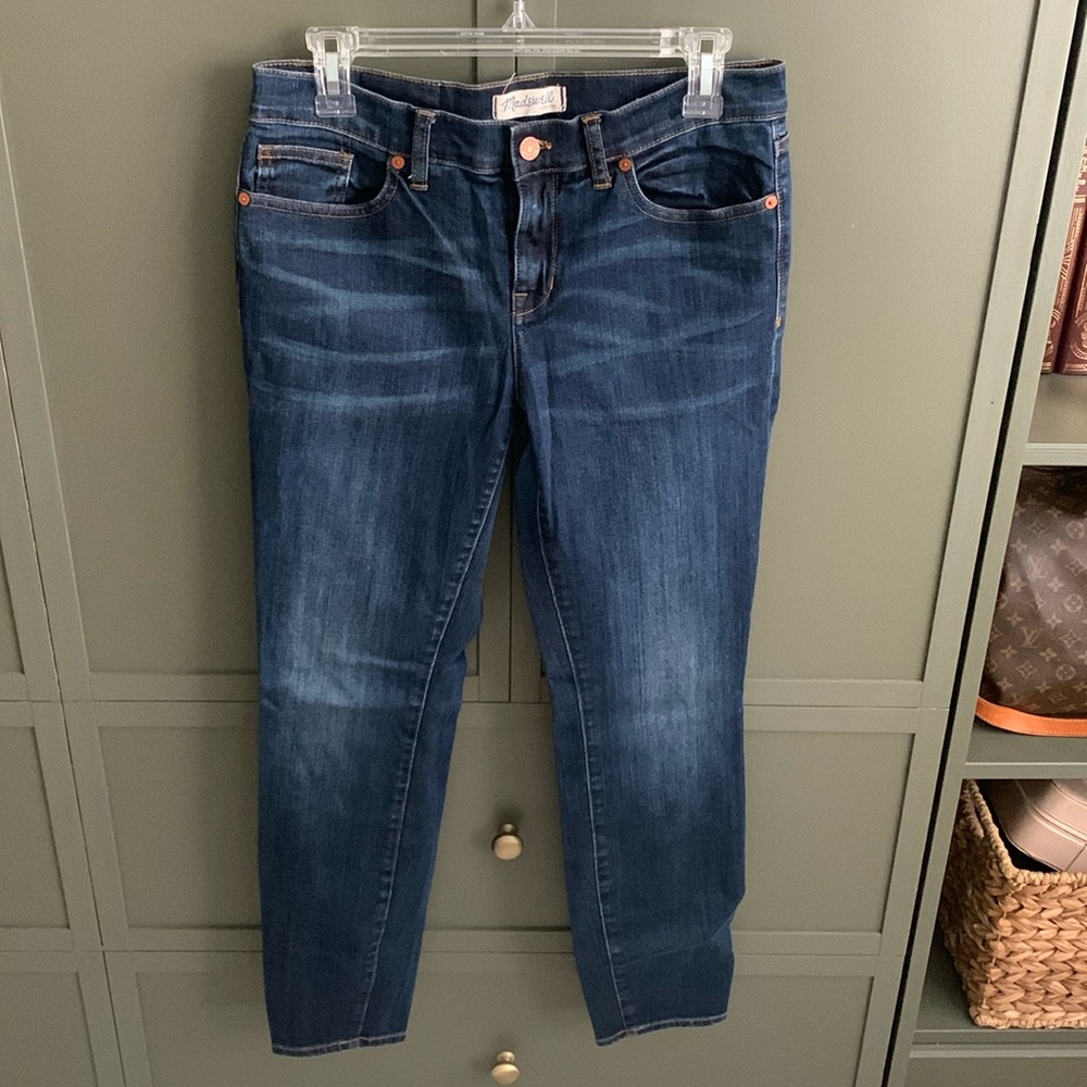 Madewell Dark Wash Rinse Skinny Skinny Jeans 29